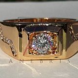 Inel Luxury Brilliant, dublu placat aur 18K